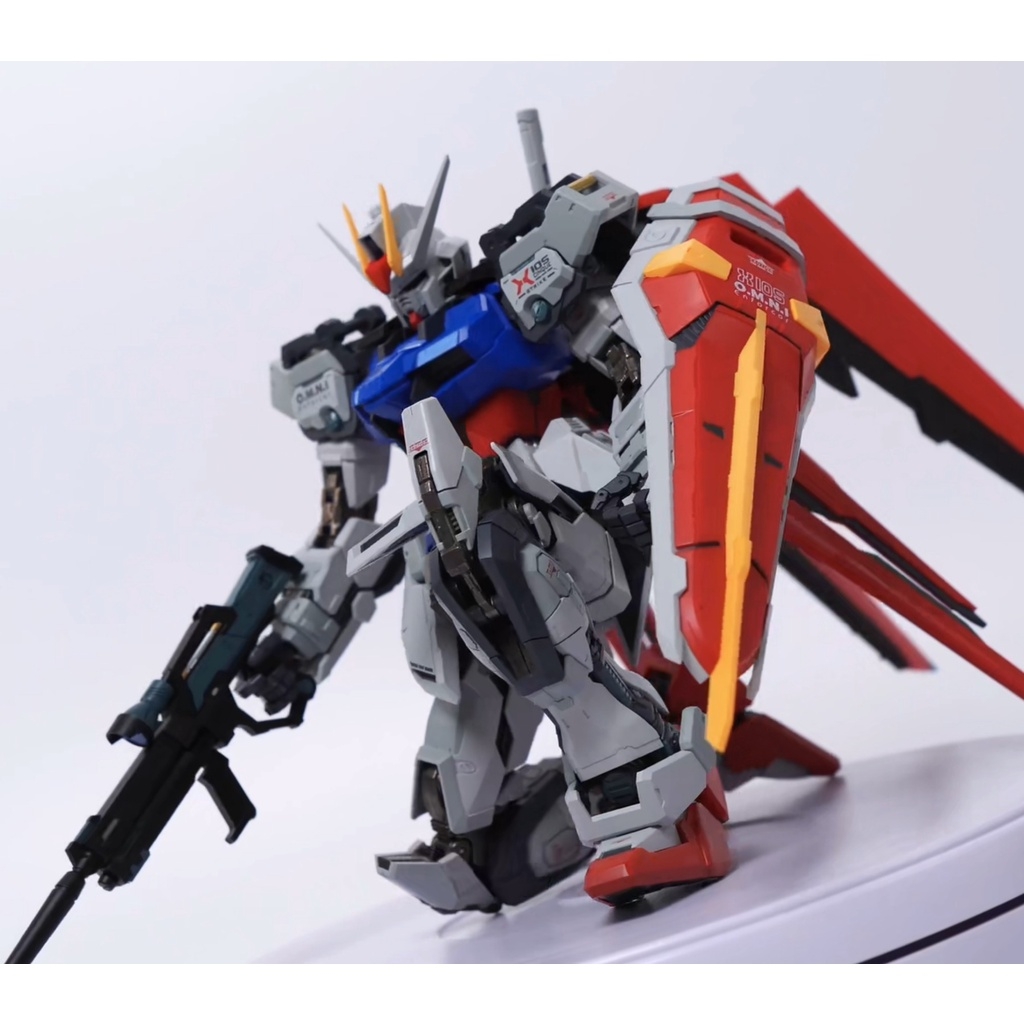Mô hình Metal Build MB 1/72 Gundam Aile Strike Blue Double Armor Warrior MS 2.0 MCshow