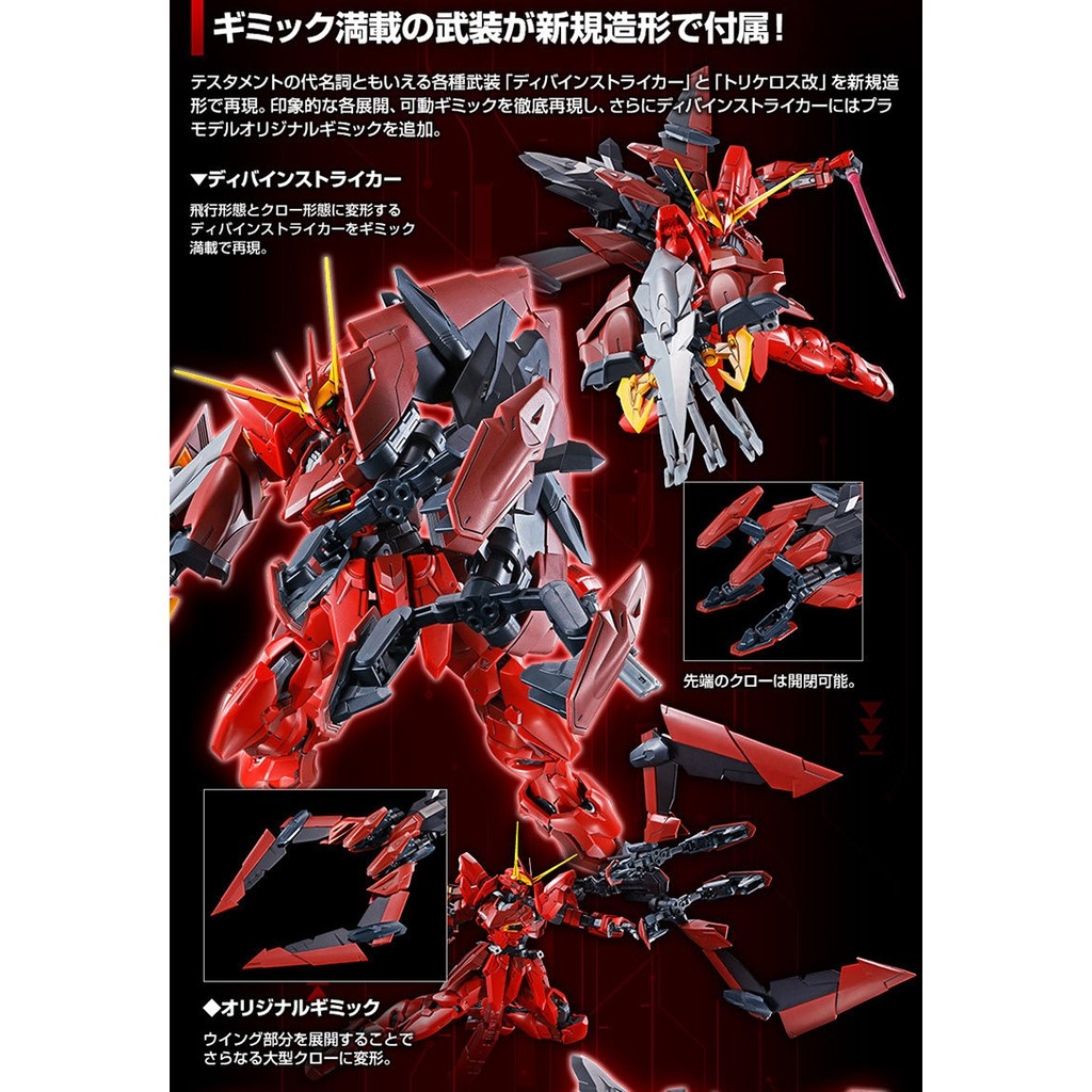 Mô hình lắp ráp MG 1/100 ZGMF-X12A  RGX-00 Testament Gundam bandai