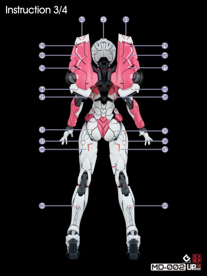 Decal nước dán Transformer Arcee Flame Toys Furai water sticker
