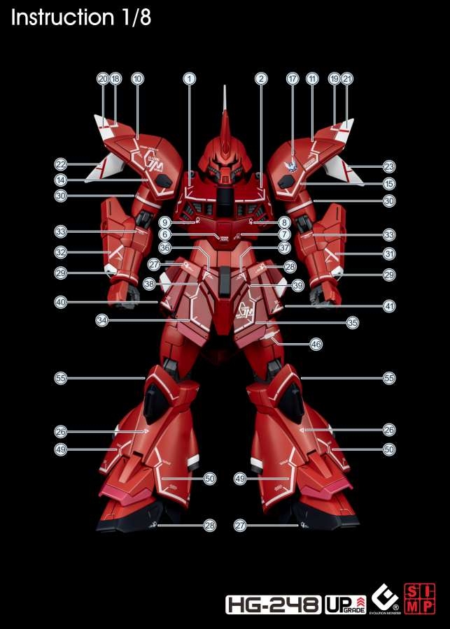 Decal nước dán mô hình HG GELGOOG Menace LUNAMARIA HAWKE các loại - water sticker