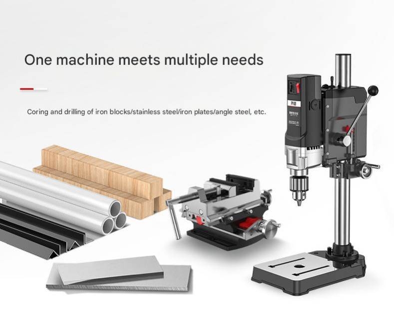 Máy khoan dọc 220V multi-function workbench high-precision bench drill machine 710w 1050w