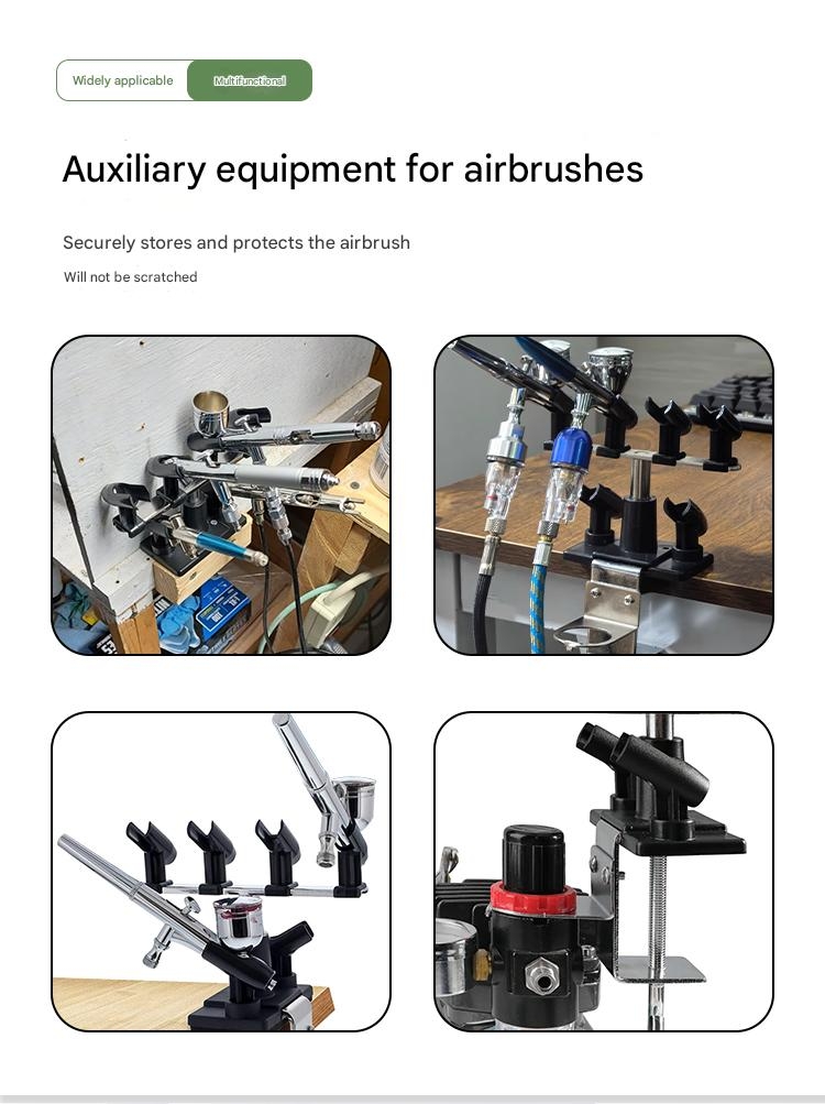 Dụng cụ gác bút sơn Holder pen airbrush placement rack fixed table clamp bracket