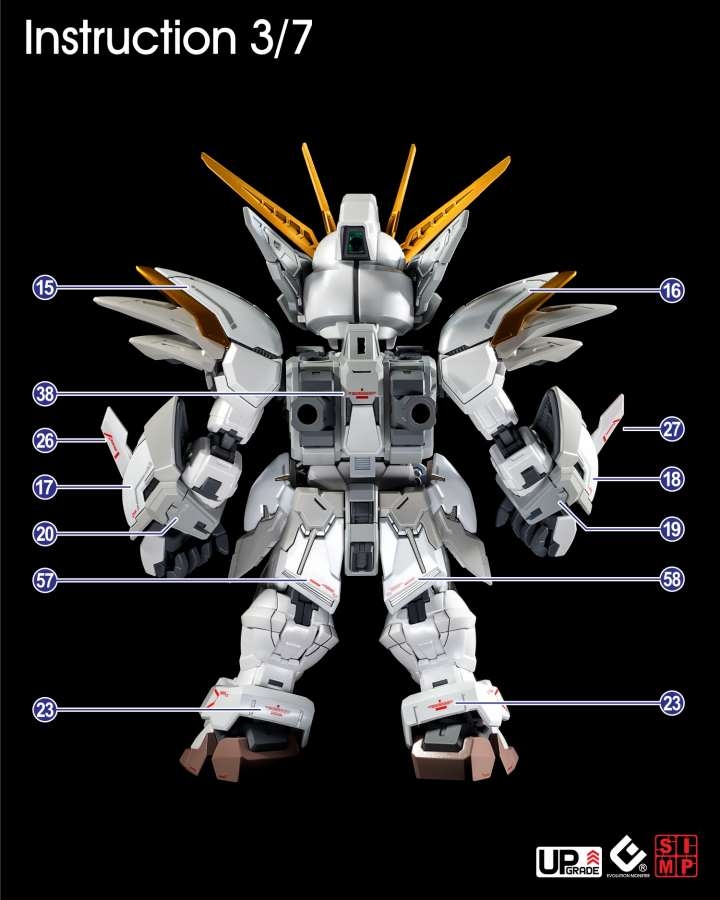 Decal nước dán mô hình MGSD Wing zero Custom các loại - water sticker