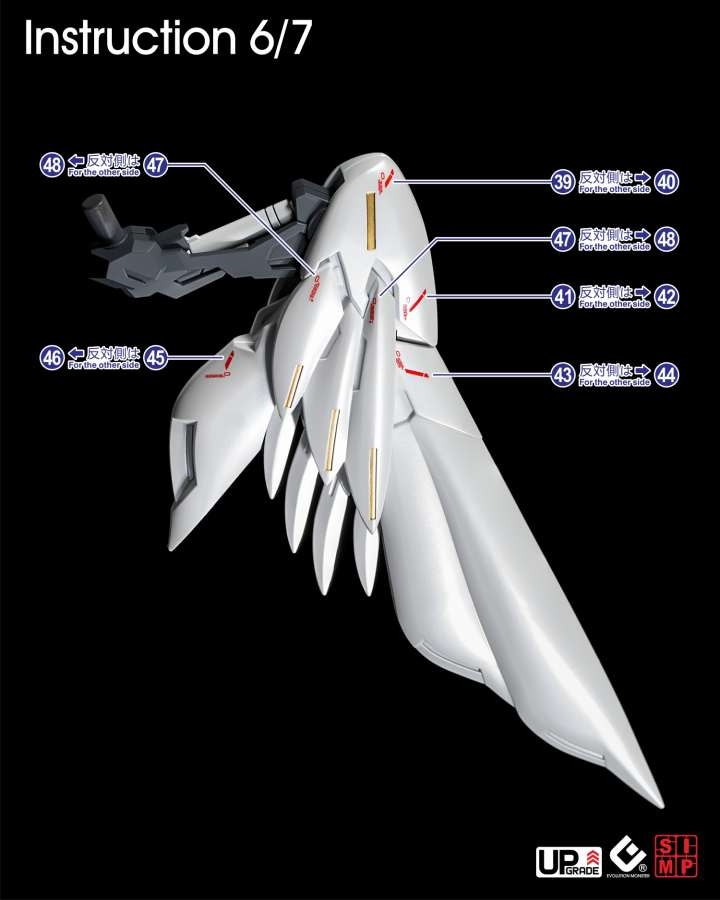 Decal nước dán mô hình MGSD Wing zero Custom các loại - water sticker