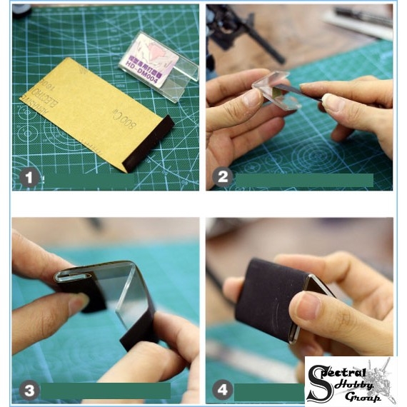 Dụng cụ nhựa mica kẹp nhám mô hình sandpaper sander tool hobby