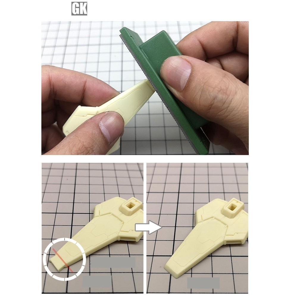 Dụng cụ đánh dũa nhám mịn mô hình MS040 polishing file block coarse medium fine - Tool hobby