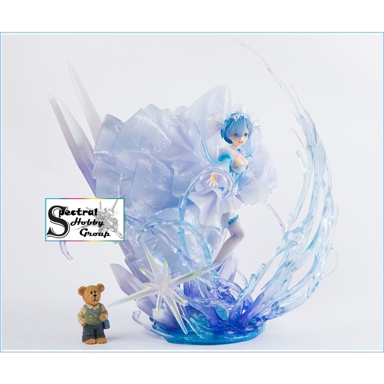 Mô hình tĩnh Figure 1/7 Crystal REM Re:Zero with led light 36cm HIGH QUALITY - XINHAO
