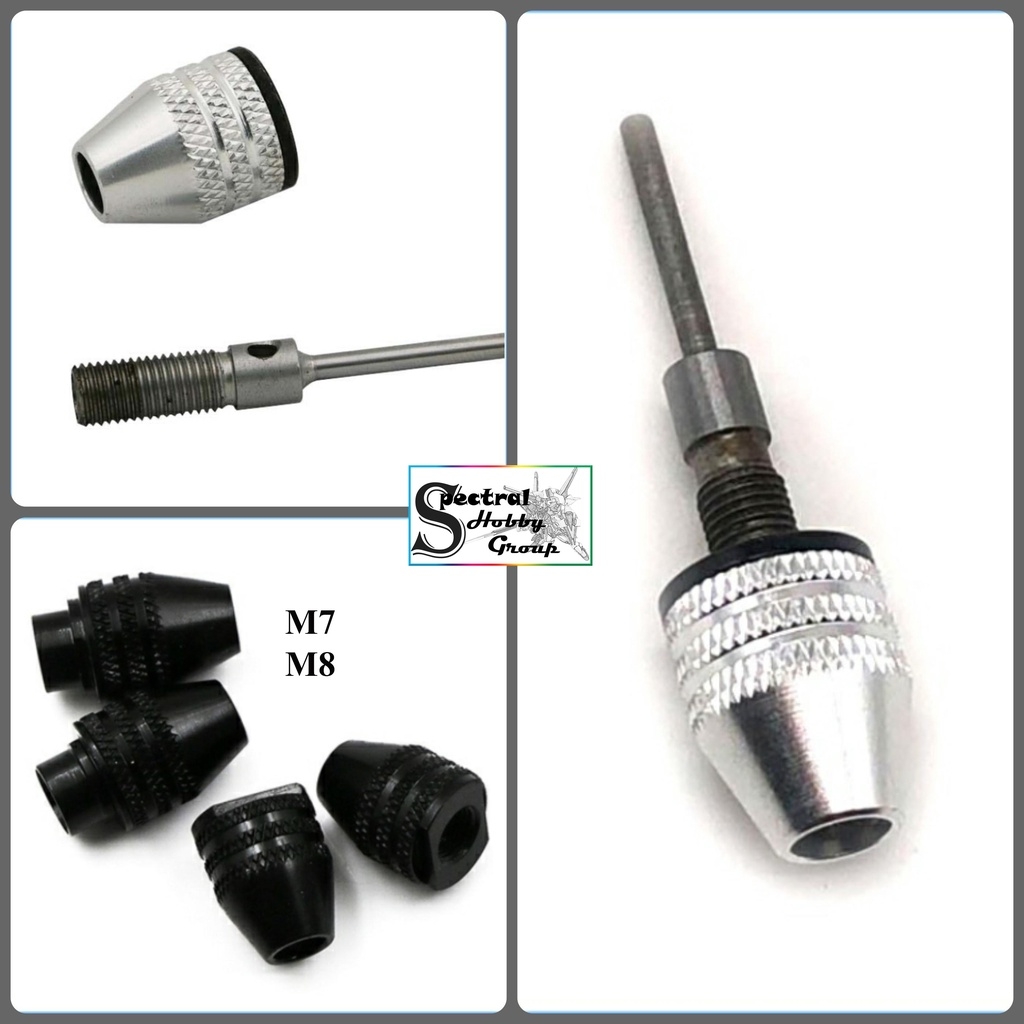 Dụng cụ Đầu kẹp giữ mũi khoan đa năng 0.3 - 6.5mm cho máy khoan mini grinding chuck drill