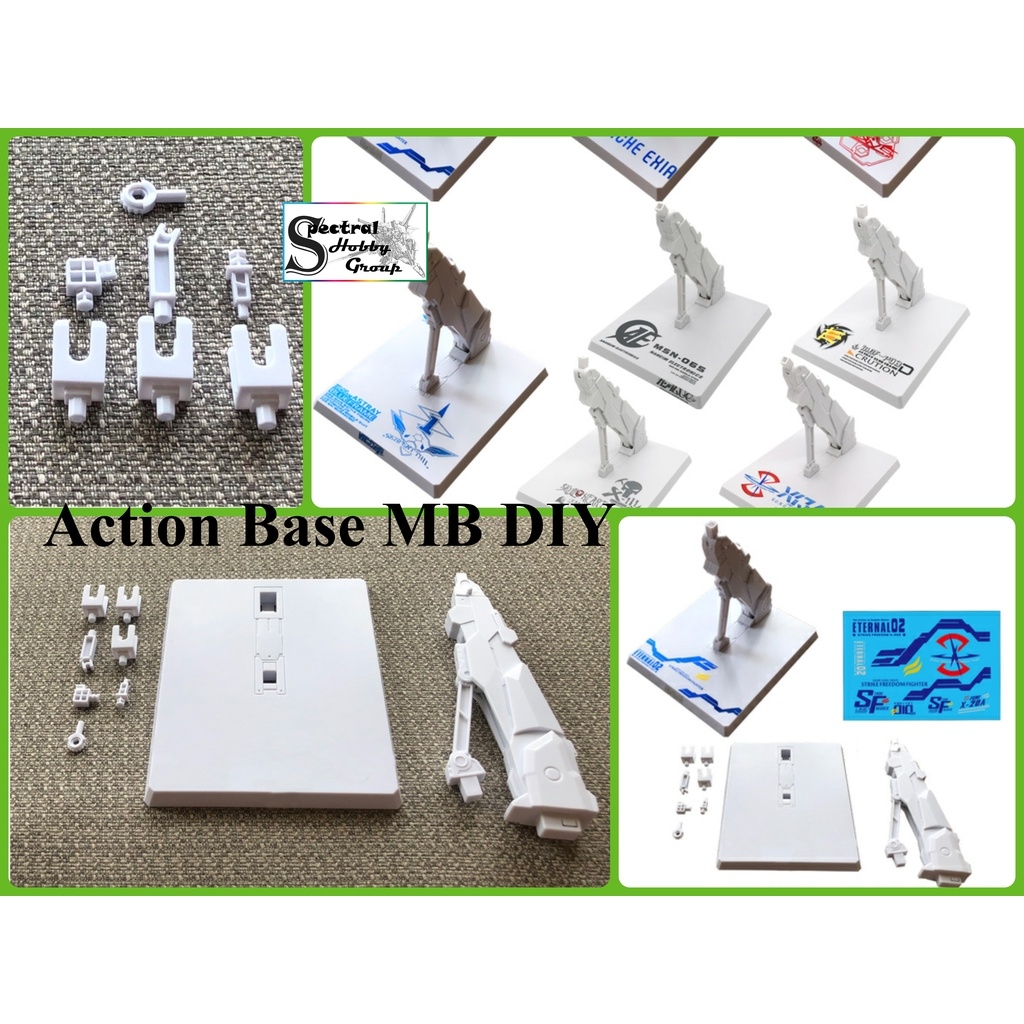 Đế Giá đỡ mô hình Action Base MB F91 Z ZZ Black White The Wind MG HG RG SD Trắng Đen các loại