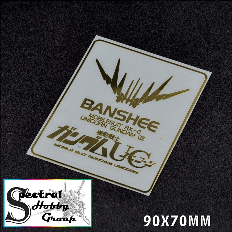 Decal metal sticker gold coating dán mô hình 00 Exia Unicorn Banshee Phenex Astray