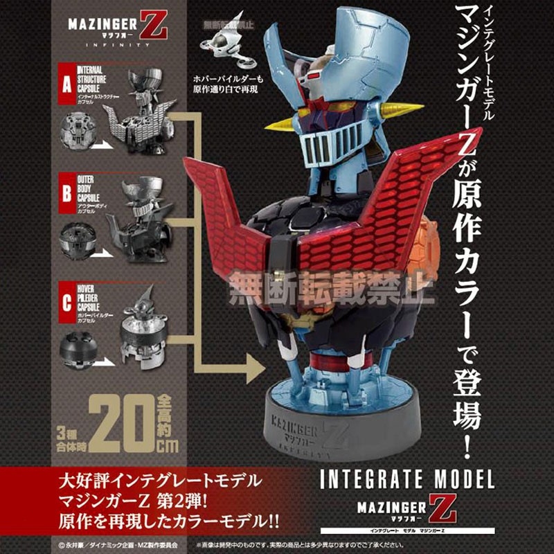 Mô hình lắp ráp HEAD Demon GodZ Original Color Ver. Bust Mazinger SET 3
