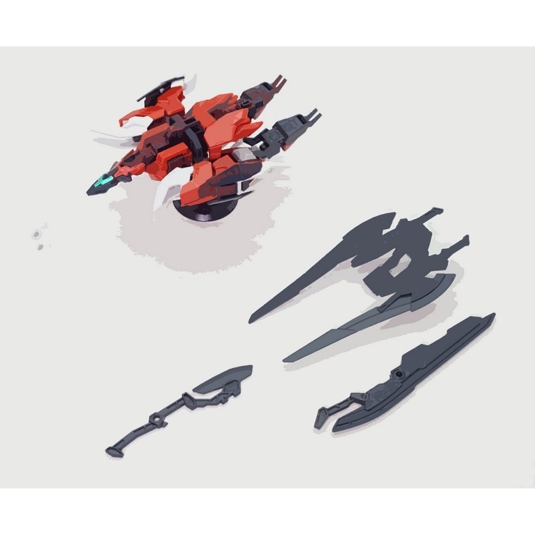 Mô hình lắp ráp HG 1/144 Core Real Type Color & MARSFOUR + support weapon gundam 008A