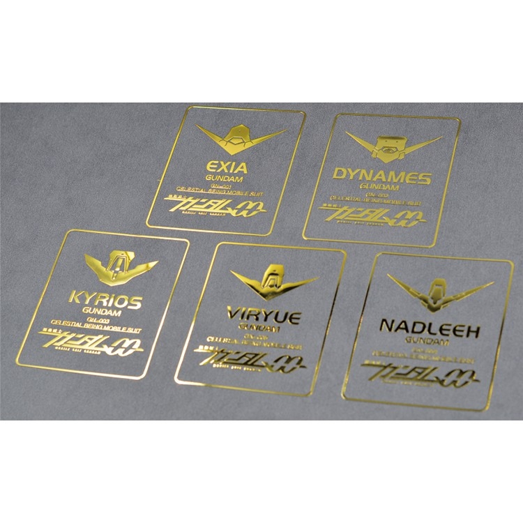 Decal metal sticker gold coating dán mô hình 00 Exia Unicorn Banshee Phenex Astray