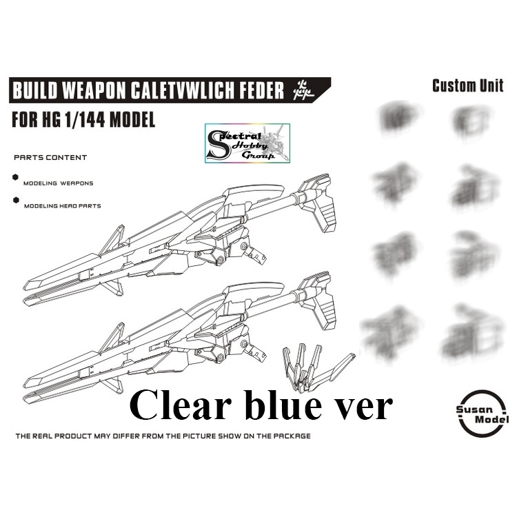 Phụ kiện mô hình HG 1/144 bộ vũ khí Build Weapon Caletvwlich feder RG BF