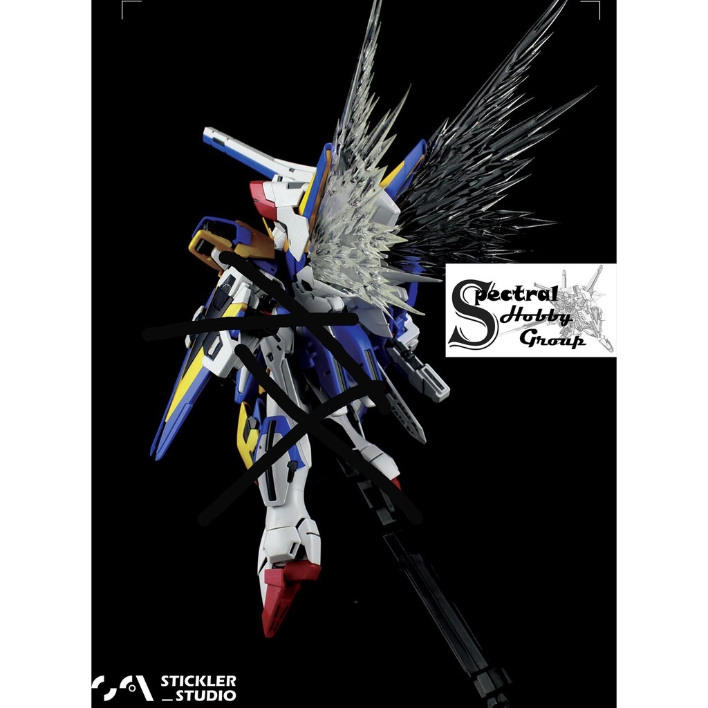 Phụ kiện nhựa hiệu ứng Effect Wing cho MG Victory gundam V2 - expansion part