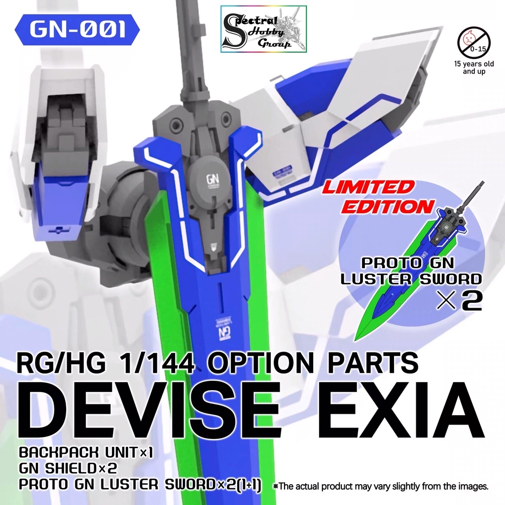 Phụ kiện mô hình lắp ráp DDB Devise weapon pack RG HG 1/144 action base gundam 00 Exia các loại