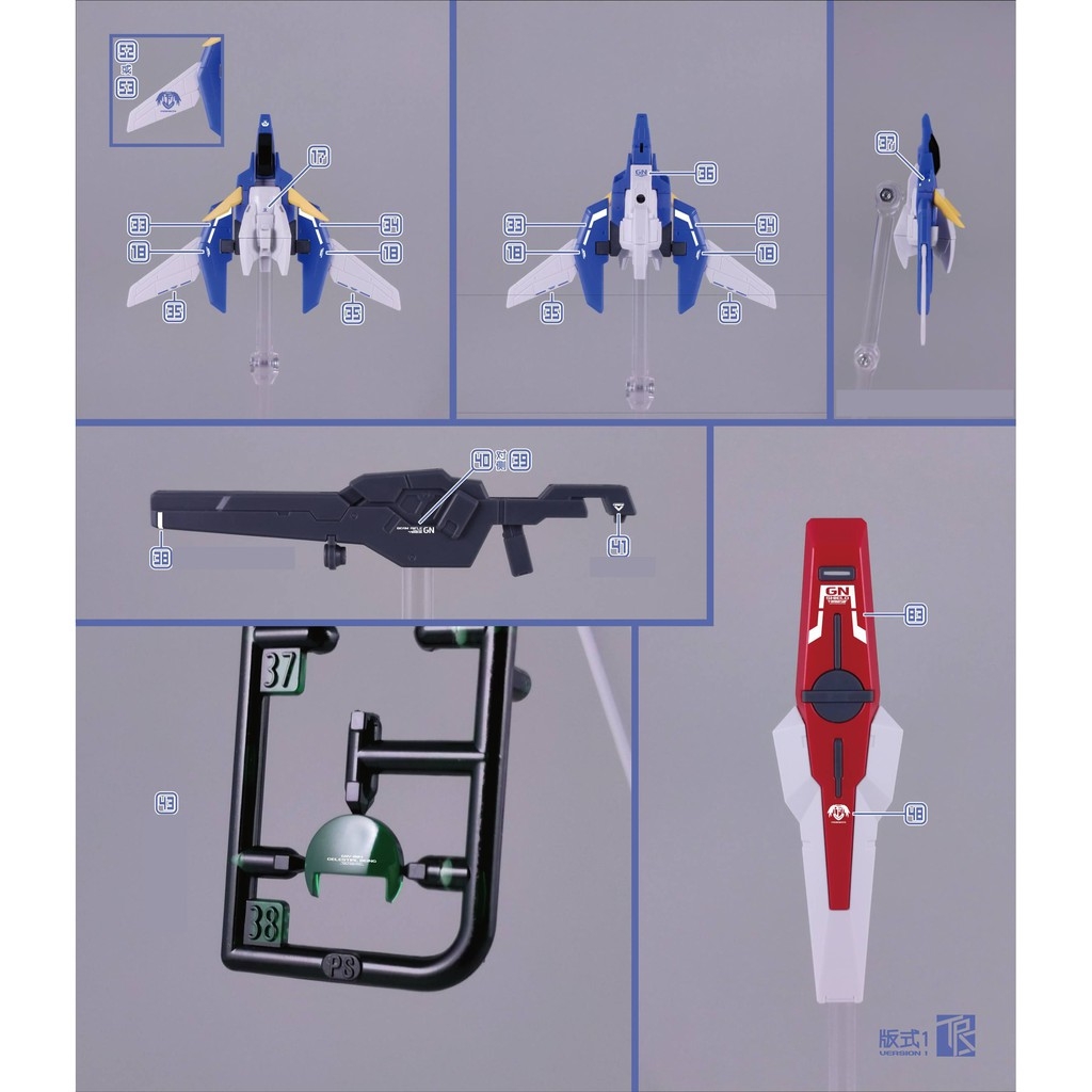 Decal nước dán mô hình HG Plutone gundam các loại Water sticker