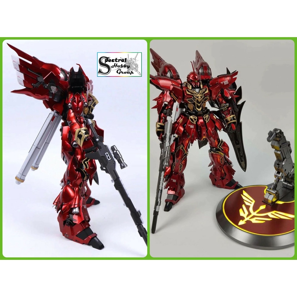 Mô hình MB Metal Build 1/100 Sinanju có led MS-10S Mettallic / Matt color