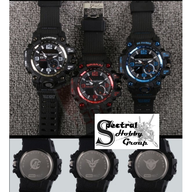 Đồng hồ thể thao nam phong cách Gundam hiệu Power Angel