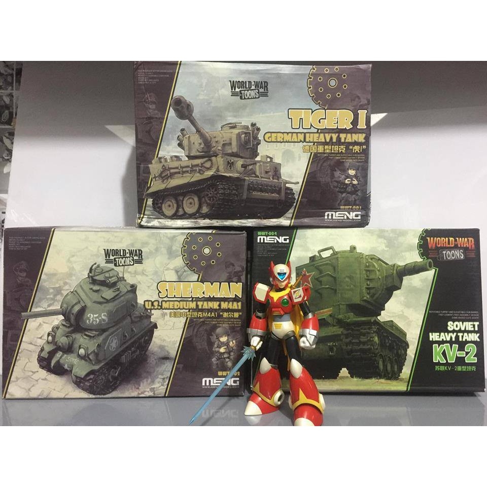 Mô hình lắp ghép Tank SHERMAN, World War Toons