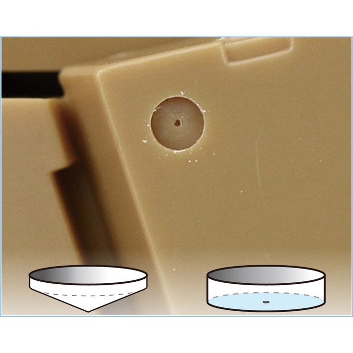 Dụng cụ mô hình đầu khoan tạo lỗ tròn GH-SB-1-3 GH-CSB-1-3 GODHAND Spin Blade flat bottom drill set