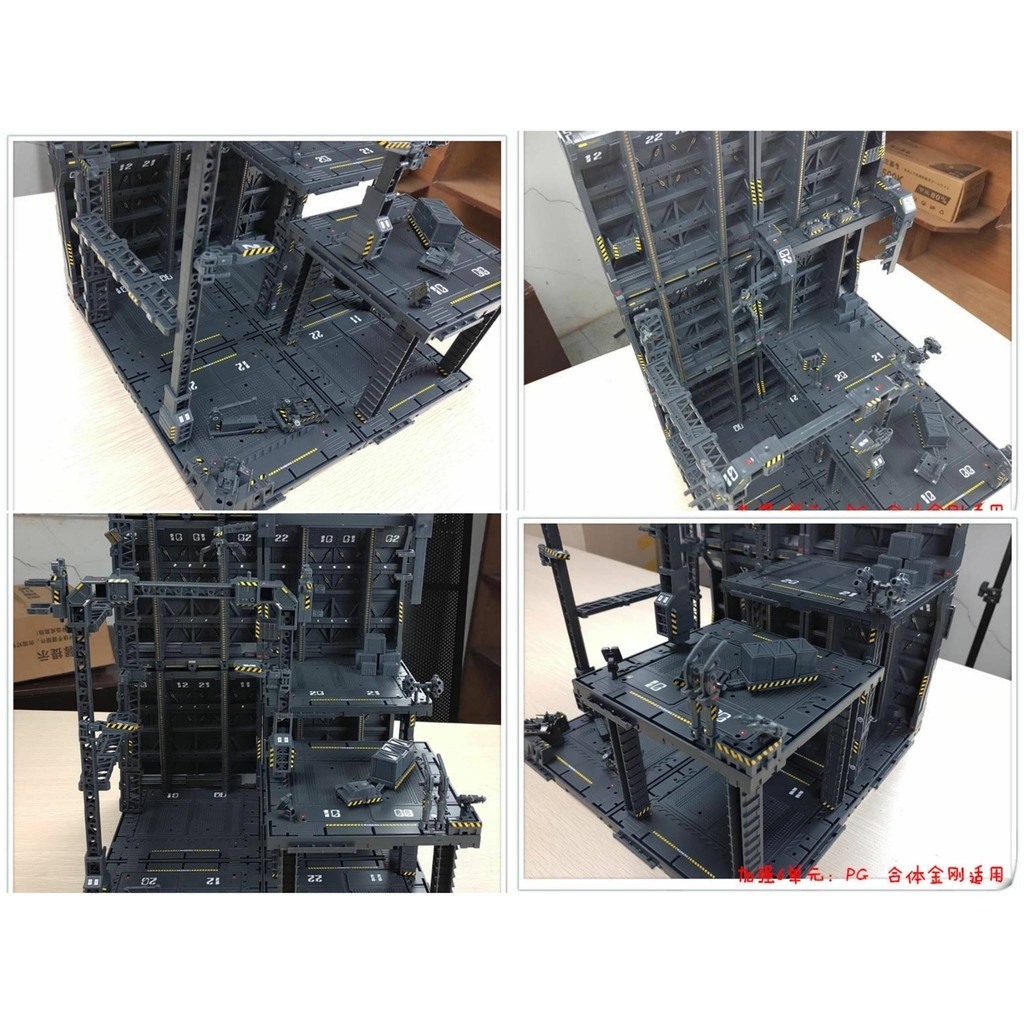 Mô hinh lắp ghép sa bàn xưởng Domain Base CG A B C D E F G H I J K