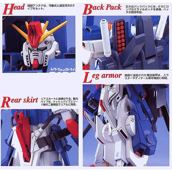 Mô hình lắp ráp MG 1/100 Full Armor ZZ Gundam  FAZZ bandai