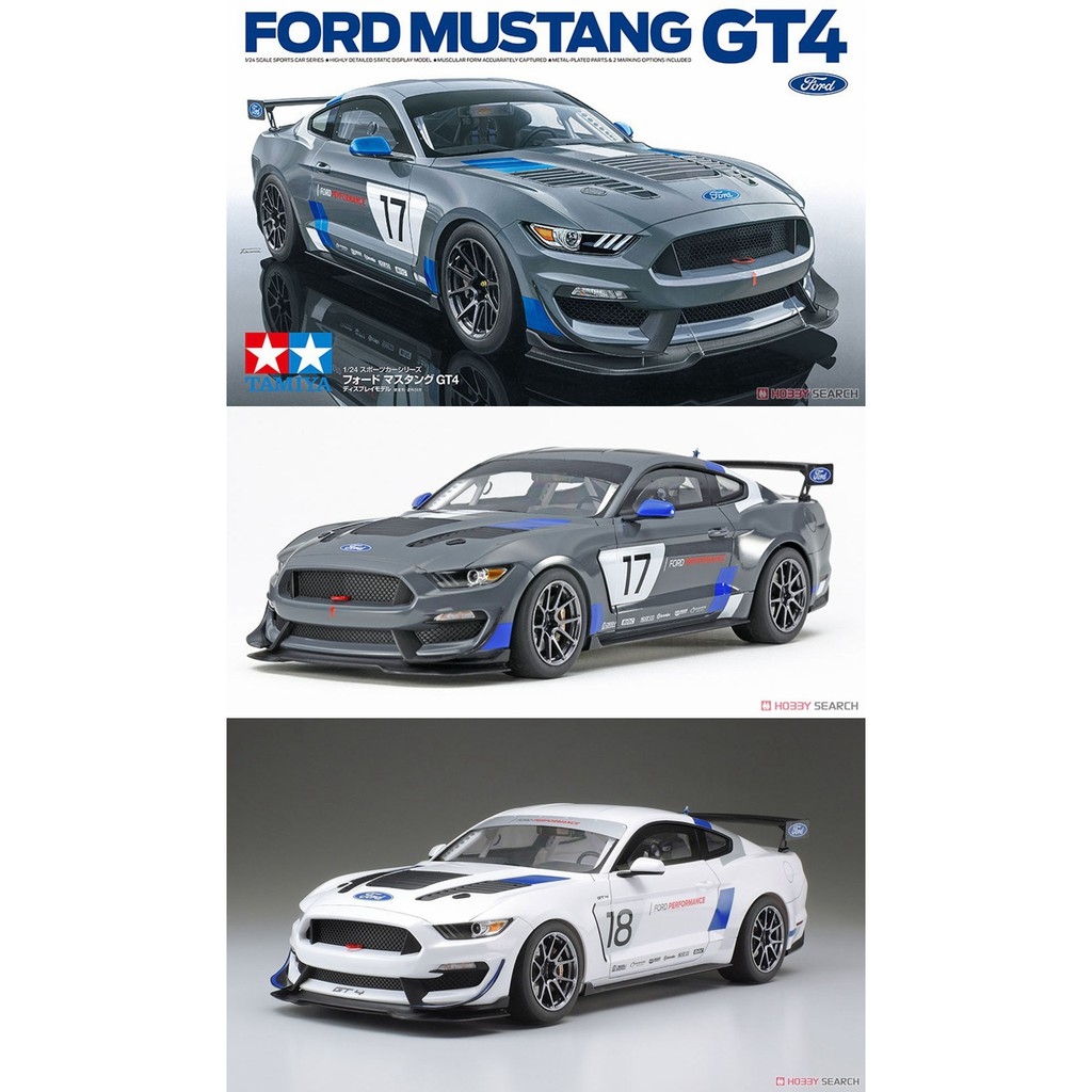 Mô hình lắp ráp ô tô Model Car Tamiya 1/24 Ford Mustang GT4