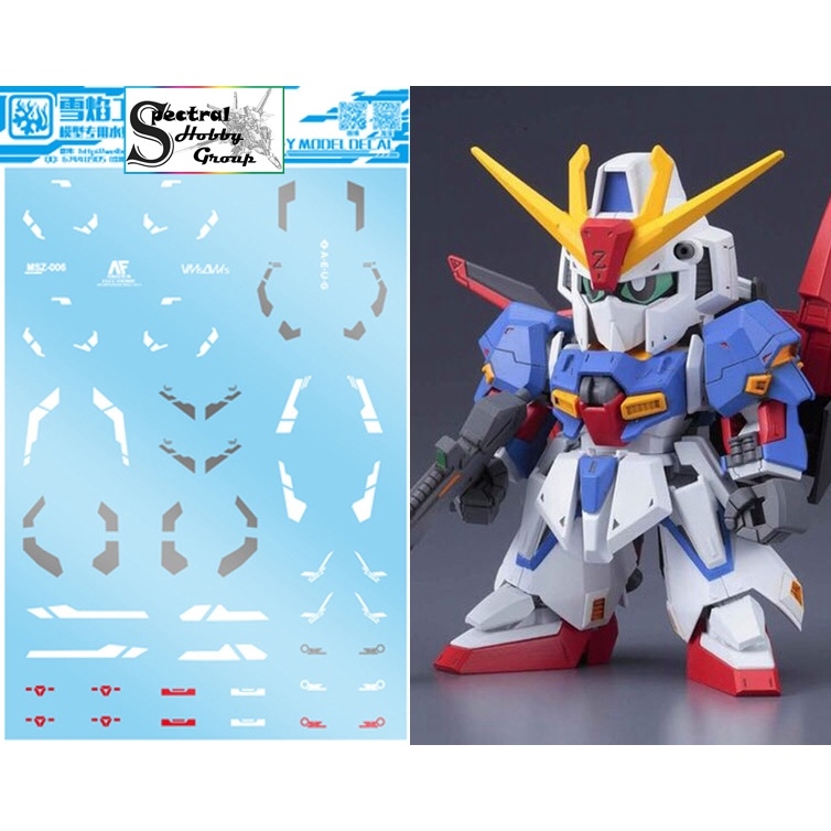 Decal nước dán mô hình MG Gundam ZZ FAZZ Double Zeta các loại - Water Sticker