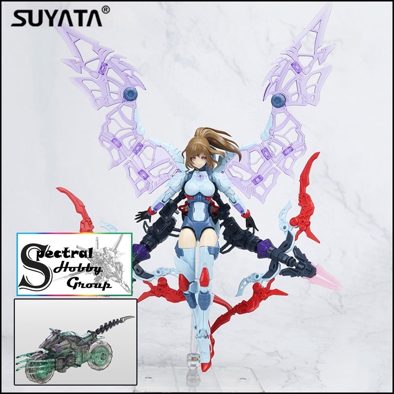 Mô hình lắp ráp SUYATA 1/12 Angela Hunter Poem HP002 Pretty Armor Girl PA (Kèm moto)