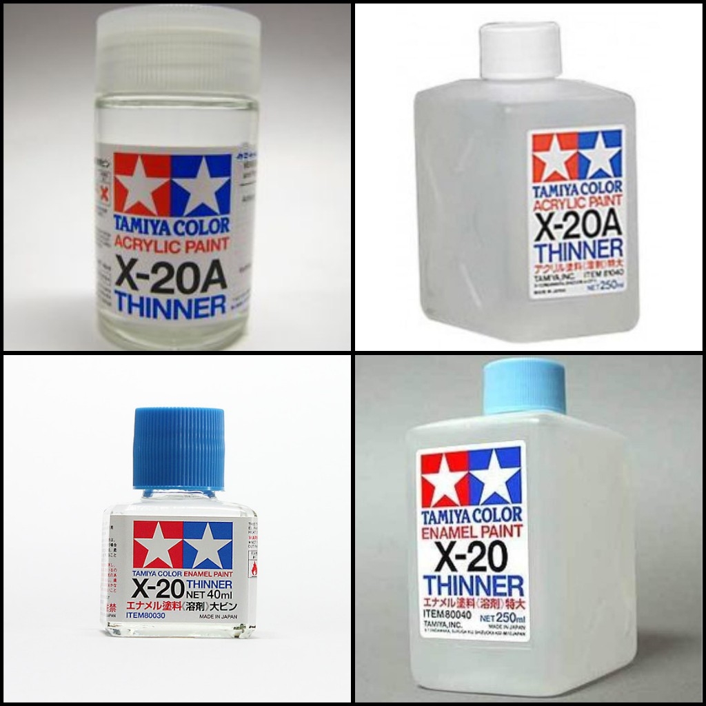 Dung môi pha sơn dầu mô hình | tẩy xóa panel line | tamiya Enamel X-20 X20 thinner paint