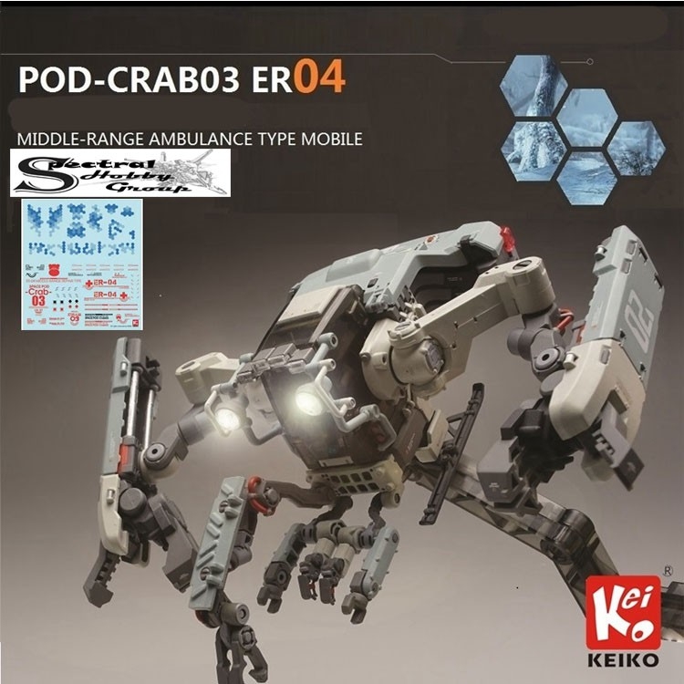 Mô hình lắp ráp Space Pod Crab 03 ER04 ER05 ER06