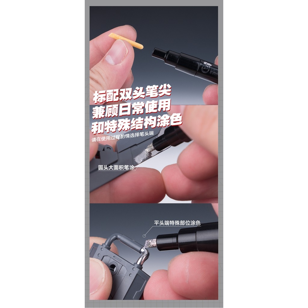 Dụng cụ bút sơn HOBBY MIO chrome silver | gold super metallic color gundam marker