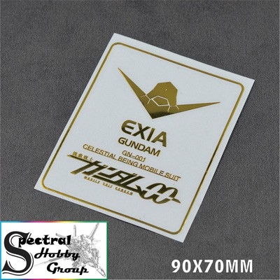 Decal metal sticker gold coating dán mô hình 00 Exia Unicorn Banshee Phenex Astray