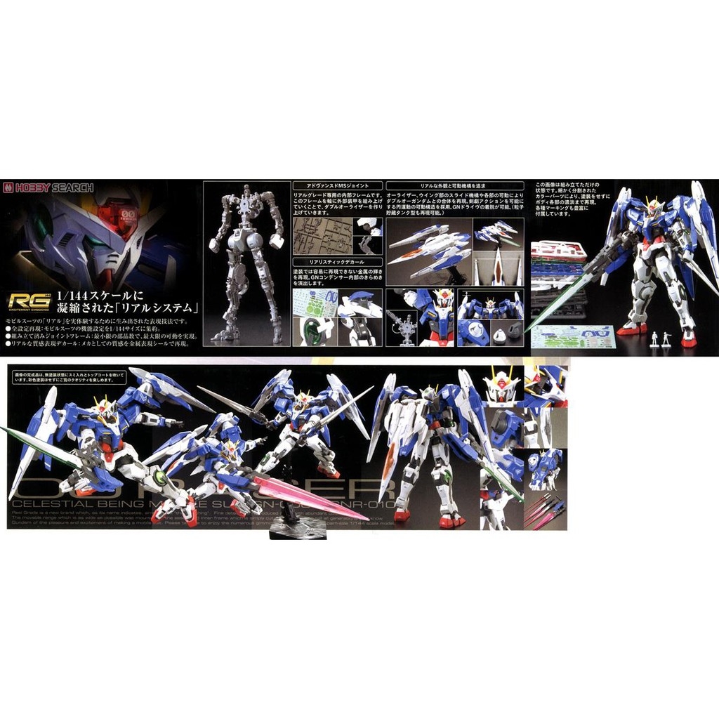 Mô hình lắp ráp RG 1/144 00-Raiser 00raiser gundam - bandai