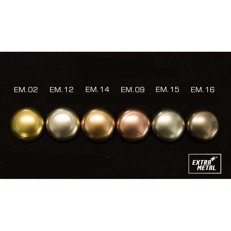 Sơn mô hình Extra Metal color EM01-EM16 gold silver iron Metallic lacquer - Jumpwind