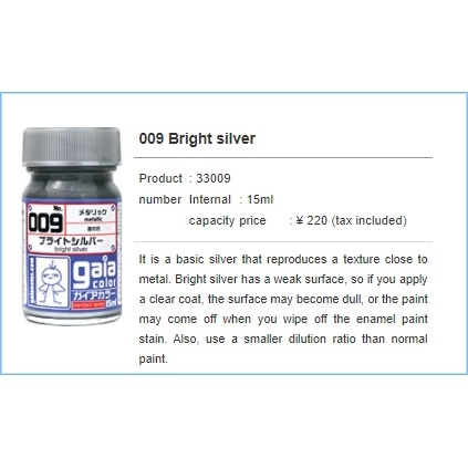 Sơn mô hình Gaia Sunin Gold Silver stainless steel Red Blue Green metallic color paint lacquer các loại