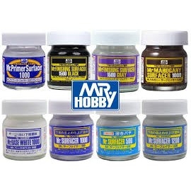 Sơn lót bề mặt primer Mr Surfacer metal resin và các vật liệu Mr.hobby