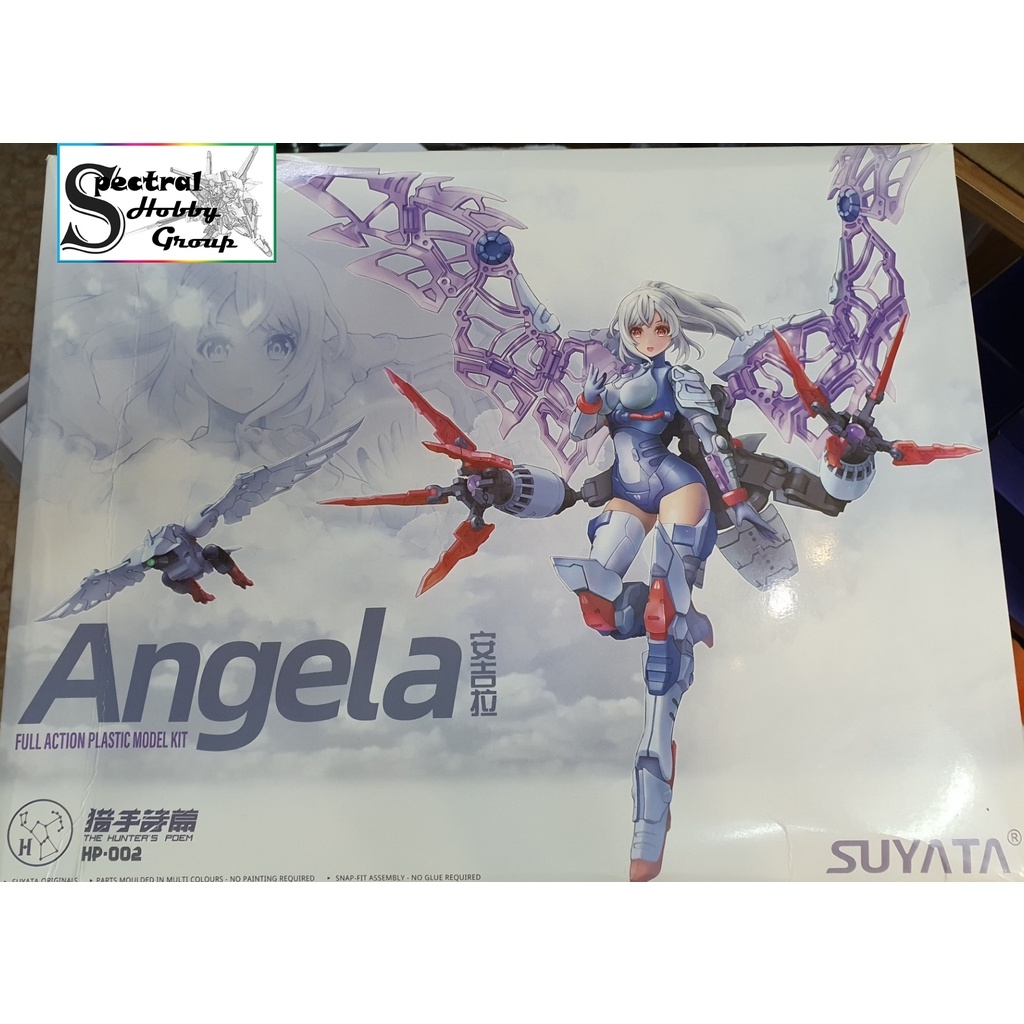 Mô hình lắp ráp SUYATA 1/12 Angela Hunter Poem HP002 Pretty Armor Girl PA (Kèm moto)
