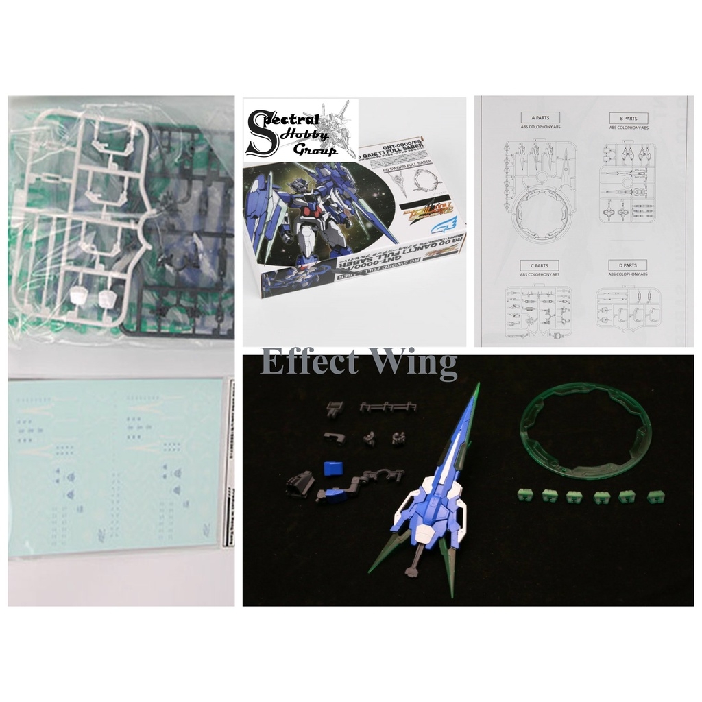 Phụ kiện Mô hình Full Saber Sword IV cho RG HG 00 QanT