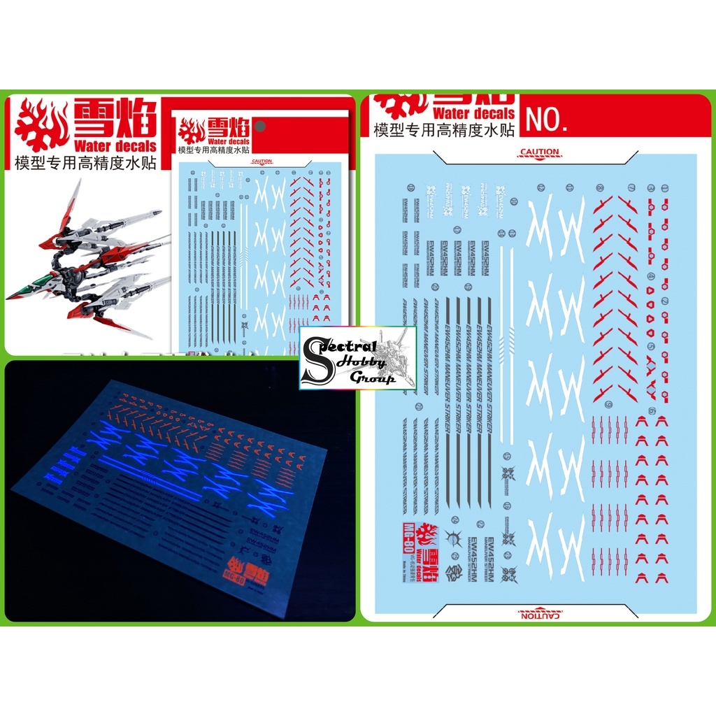 Decal nước dán mô hình MG Gundam Eclipse | EW452HM MANEUVER STRIKER water sticker