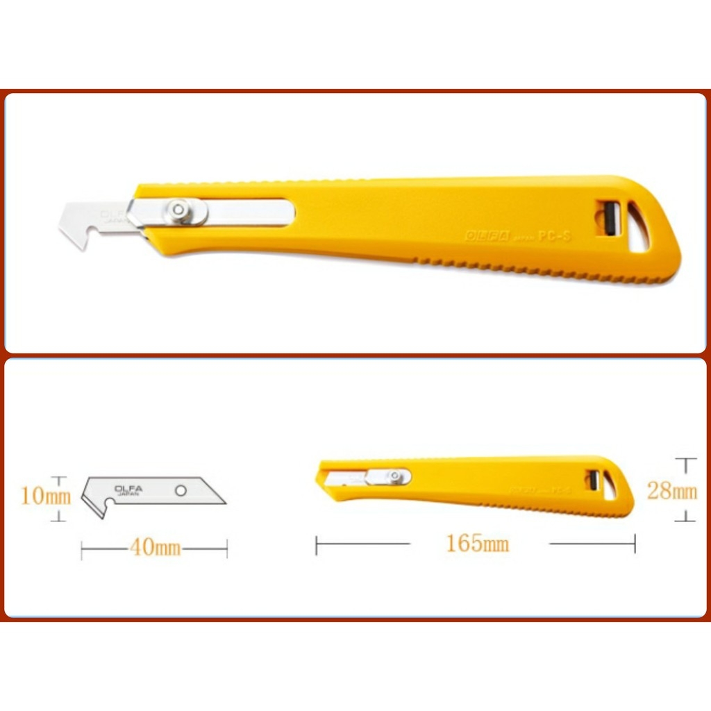 Dụng cụ mô hình kỹ thuật mỹ thuật dao dọc cắt mika clear các loại OLFA PC-S KNIFE