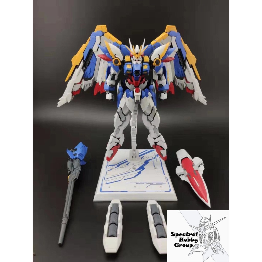 Mô hình lắp ráp MJH MG 1/100 Gundam Wing EW ver HIRM hires (kèm đế action base)