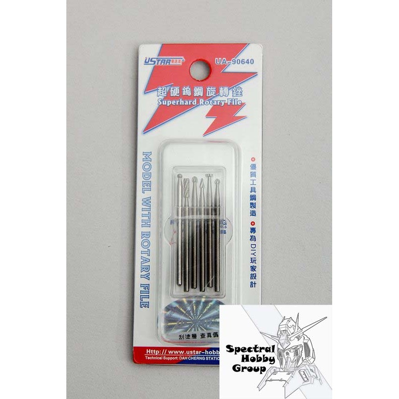 Dụng cụ mũi khoan kỹ thuật lỗ tròn loe mài khắc reamer chamfer ustar Rotary File UA90640