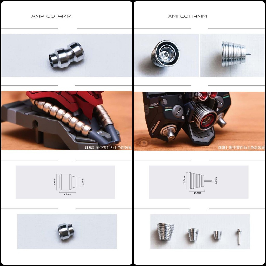 Mô hình Custom Metal Part cho MG 1/100 Sazabi - Anchoret Infinity Dimension