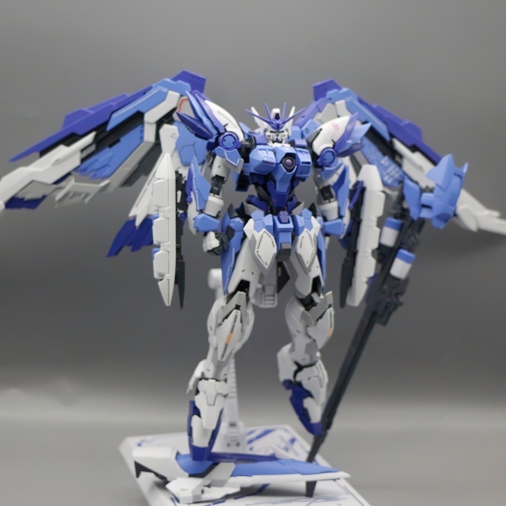 Mô hình lắp ráp MJH MG 1/100 Gundam Wing EW ver HIRM purple color hires (kèm đế action base)