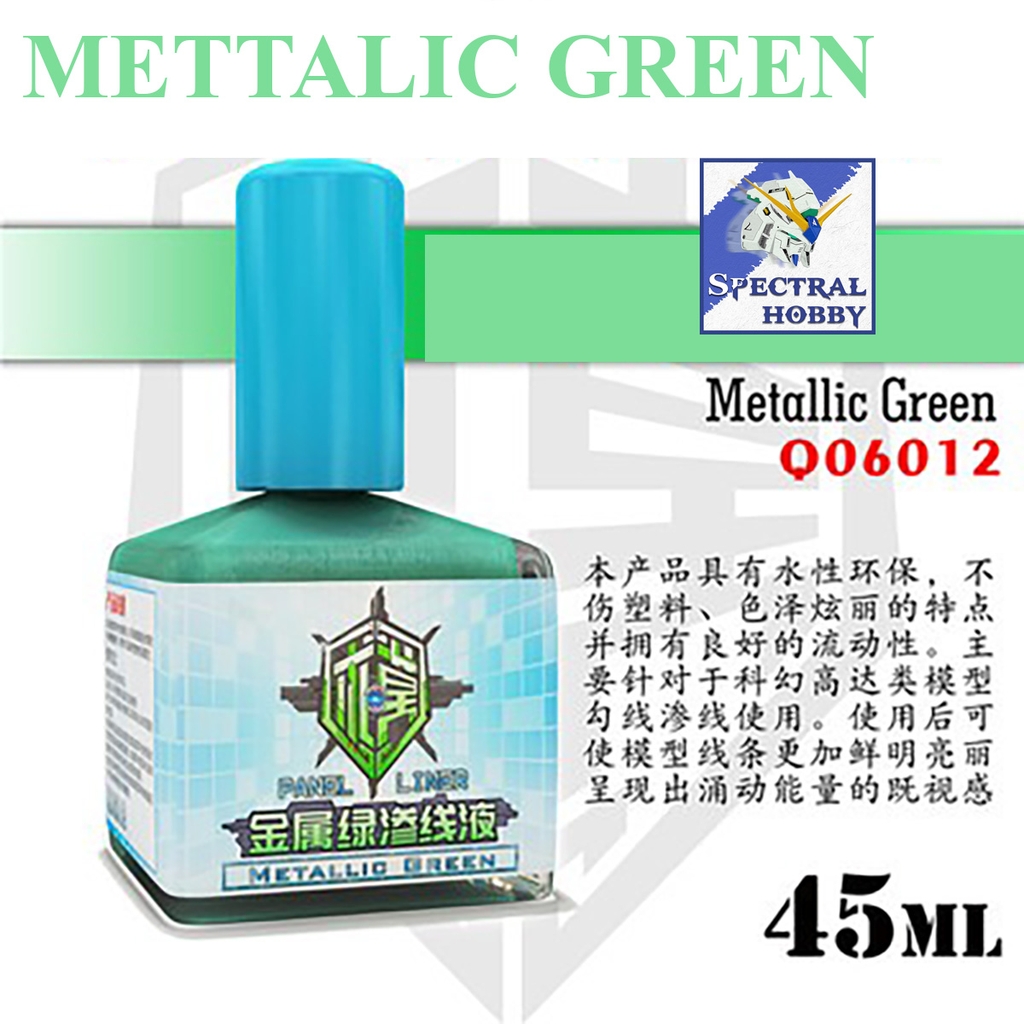 Sơn QW kẻ Panel line metallic color model Black silver gold metali red blue green cyan ...