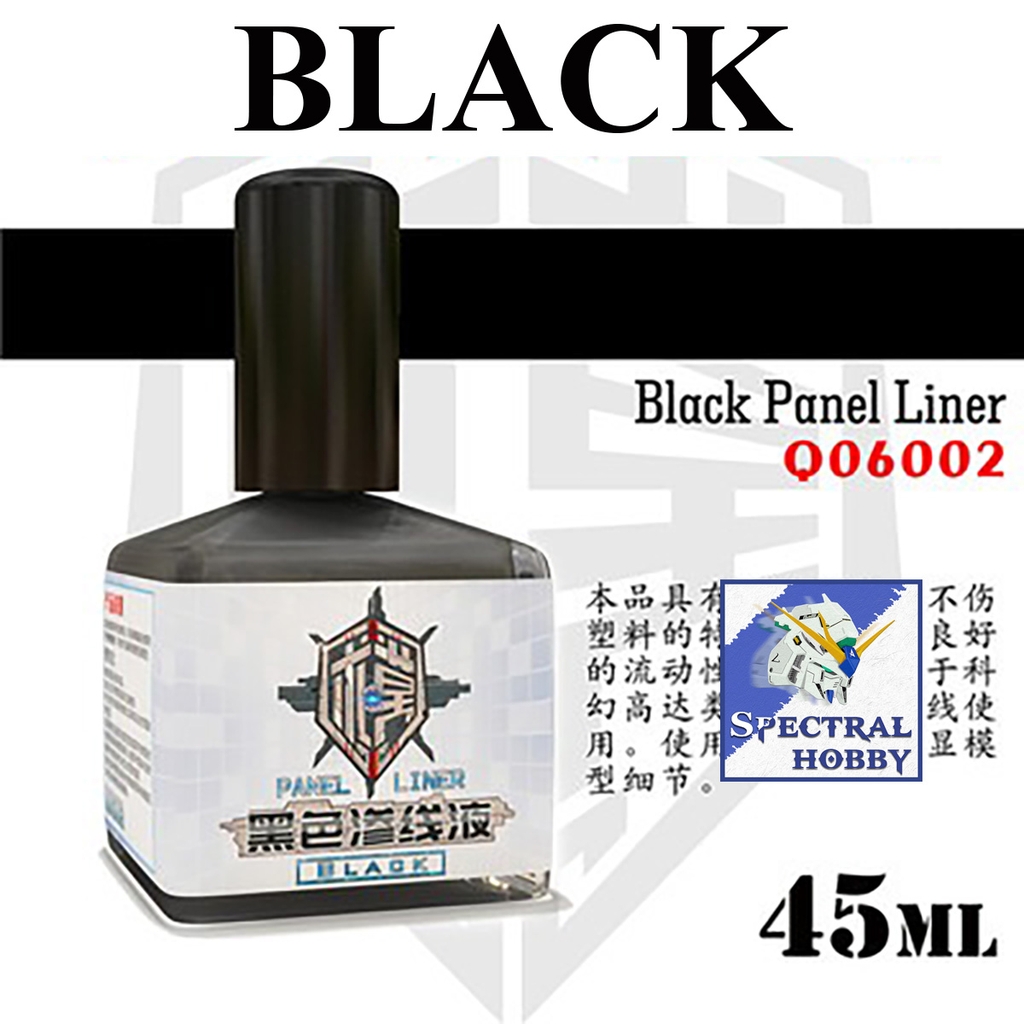 Sơn QW kẻ Panel line metallic color model Black silver gold metali red blue green cyan ...