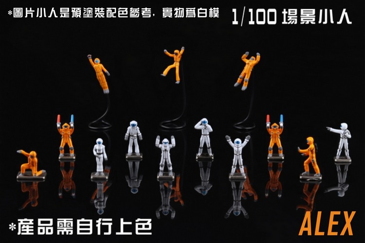 Phụ kiện mô hình ALEX 1/100 MS FIGURE PILOT CÔNG NHÂN KỸ SƯ PHI HÀNH GIA GUNDAM