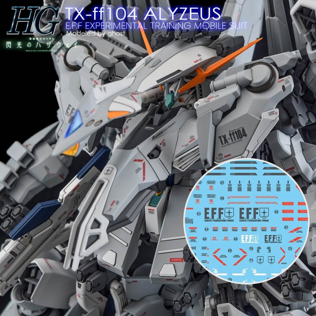 Decal nước HG ALYZEUS TX-FF104